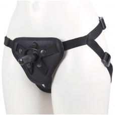 Черный универсальный пояс для фиксации насадок плугом или кольцом Черный универсальный пояс для фиксации насадок плугом или кольцом