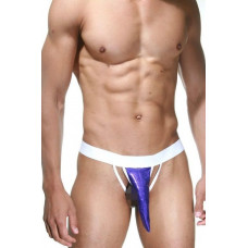 Фиолетово-белые трусы-стринги Фиолетово-белые трусы-стринги