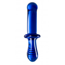 Синий двусторонний стеклянный фаллоимитатор Double Crystal - 19,5 см. Синий двусторонний стеклянный фаллоимитатор Double Crystal - 19,5 см.