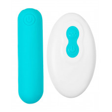 Голубая вибропуля Tnim с пультом ДУ Голубая вибропуля Tnim с пультом ДУ