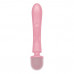 Розовый двусторонний вибромассажер Triple Lover - 23,7 см. Розовый двусторонний вибромассажер Triple Lover - 23,7 см.