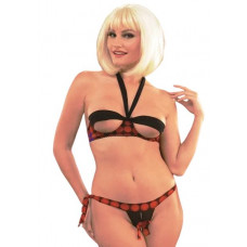 Женский комплект в крупный горох Женский комплект в крупный горох