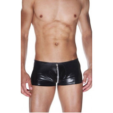 Мужские wet-look трусы-боксеры с застежкой-молнией Мужские wet-look трусы-боксеры с застежкой-молнией