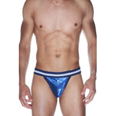 Блестящие трусы-тонги на широкой резинке Блестящие трусы-тонги на широкой резинке