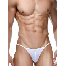 Мужские трусы-стринги с легкой рюшевой отделкой Мужские трусы-стринги с легкой рюшевой отделкой