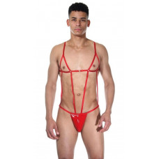 Сексуальное красное мужское боди Сексуальное красное мужское боди