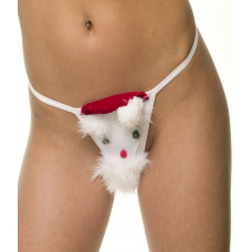 Игривые трусики-стринги в новогоднем стиле Игривые трусики-стринги в новогоднем стиле