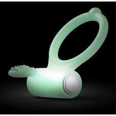 Светящееся в темноте эрекционное виброкольцо Power Clit Светящееся в темноте эрекционное виброкольцо Power Clit