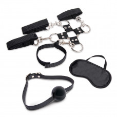 Набор для фиксации из 7 предметов Hogtie & Ball Gag Kit Набор для фиксации из 7 предметов Hogtie & Ball Gag Kit