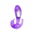 Фиолетовый вибростимулятор с шипами на головке - 14,3 см. Фиолетовый вибростимулятор с шипами на головке - 14,3 см.