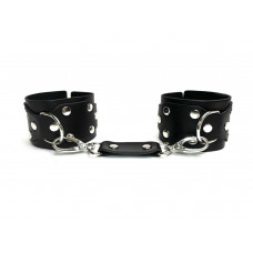 Черные кожаные наручники Sex Game Черные кожаные наручники Sex Game