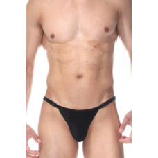 Черные мужские трусы-танга на застежках Черные мужские трусы-танга на застежках