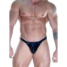 Черные wetlook трусы-тонги Черные wetlook трусы-тонги