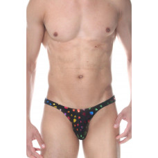 Сексуальные мужские трусы-слипы с разноцветными сердечками Сексуальные мужские трусы-слипы с разноцветными сердечками