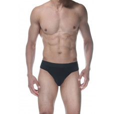 Черные мужские трусы-стринги с широкой резинкой Черные мужские трусы-стринги с широкой резинкой