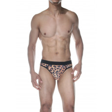 Мужские трусы-стринги с леопардовым принтом Мужские трусы-стринги с леопардовым принтом