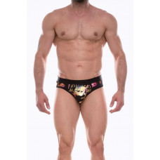Черные мужские трусы-джоки с блестящим принтом Черные мужские трусы-джоки с блестящим принтом