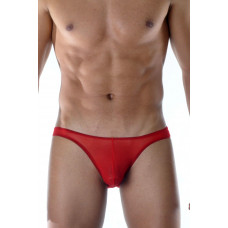 Красные мужские трусы-слипы из полупрозрачного материала Красные мужские трусы-слипы из полупрозрачного материала