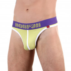 Желтые сексуальные трусы-тонги с широким поясом Желтые сексуальные трусы-тонги с широким поясом