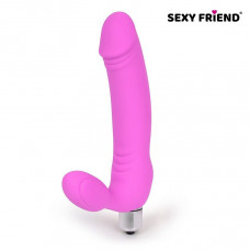 Розовый безремневой страпон Sexy Friend Розовый безремневой страпон Sexy Friend