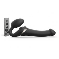 Черный безремневой страпон Multi Orgasm Size M с клиторальной стимуляцией Черный безремневой страпон Multi Orgasm Size M с клиторальной стимуляцией