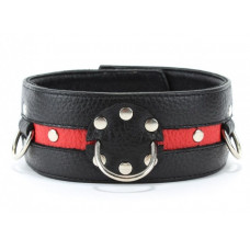 Черно-красный ошейник на пряжке Черно-красный ошейник на пряжке
