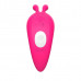 Розовый вибромассажёр с пультом дистанционного управления