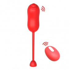 Красное виброяйцо с пультом ДУ Красное виброяйцо с пультом ДУ