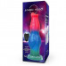 Цветной фантазийный вибратор с возвратно-поступательными движениями и ротацией - 26 см. Цветной фантазийный вибратор с возвратно-поступательными движениями и ротацией - 26 см.