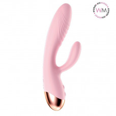 Розовый вибратор-кролик с функцией нагрева Розовый вибратор-кролик с функцией нагрева