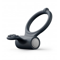 Черное эрекционное кольцо Power Clit Черное эрекционное кольцо Power Clit