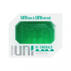 Зеленый мастурбатор-стимулятор Tenga Uni Emerald Зеленый мастурбатор-стимулятор Tenga Uni Emerald