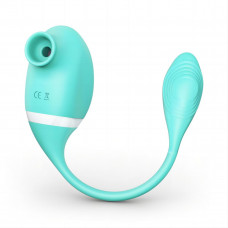 Мятный вакуумный вибростимулятор Tadpole Vibrating Dual Stimulation с виброхвостиком Мятный вакуумный вибростимулятор Tadpole Vibrating Dual Stimulation с виброхвостиком