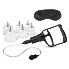 Набор из 6 вакуумных банок с насосом Erotic Suction Cupping Set Набор из 6 вакуумных банок с насосом Erotic Suction Cupping Set