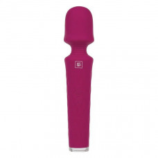 Бордовый вибромассажер Luna - 21,4 см. Бордовый вибромассажер Luna - 21,4 см.