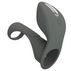 Серая насадка для пениса с вибростимуляцией Серая насадка для пениса с вибростимуляцией