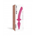 Ярко-розовый двусторонний фаллоимитатор Switch Plug-In Semi-Realistic Size L