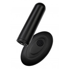 Черная перезаряжаемая вибропуля с пультом ДУ RealStick CALIBER Черная перезаряжаемая вибропуля с пультом ДУ RealStick CALIBER