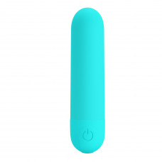 Аквамариновая перезаряжаемая вибропуля Stefan - 8 см. Аквамариновая перезаряжаемая вибропуля Stefan - 8 см.