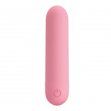 Нежно-розовая перезаряжаемая вибропуля Stefan - 8 см. Нежно-розовая перезаряжаемая вибропуля Stefan - 8 см.