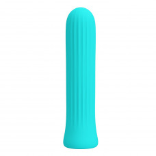 Аквамариновый мини-вибратор Blanche - 10 см. Аквамариновый мини-вибратор Blanche - 10 см.