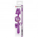 Фиолетовый универсальный гибкий вибратор - 13,3 см.