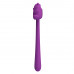 Фиолетовый универсальный гибкий вибратор - 13,3 см.
