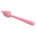Розовый гибкий вибратор - 14,2 см.