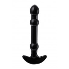 Элегантный чёрный анальный стимулятор с шариками на стволе - 19 см. Элегантный чёрный анальный стимулятор с шариками на стволе - 19 см.