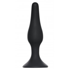 Чёрная анальная пробка Slim Anal Plug XL - 15,5 см. Чёрная анальная пробка Slim Anal Plug XL - 15,5 см.