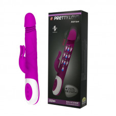Перезаряжаемый вибратор Adrian с rolling-функцией и клиторальным отростком - 26,7 см. Перезаряжаемый вибратор Adrian с rolling-функцией и клиторальным отростком - 26,7 см.