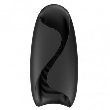 Черно-белый сквозной вибромастурбатор Hercules Черно-белый сквозной вибромастурбатор Hercules