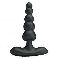 Черный анальный вибростимулятор Corban - 12 см. Черный анальный вибростимулятор Corban - 12 см.