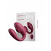 Бордовый вакуумный вибратор для пар Talia с пультом ДУ Бордовый вакуумный вибратор для пар Talia с пультом ДУ